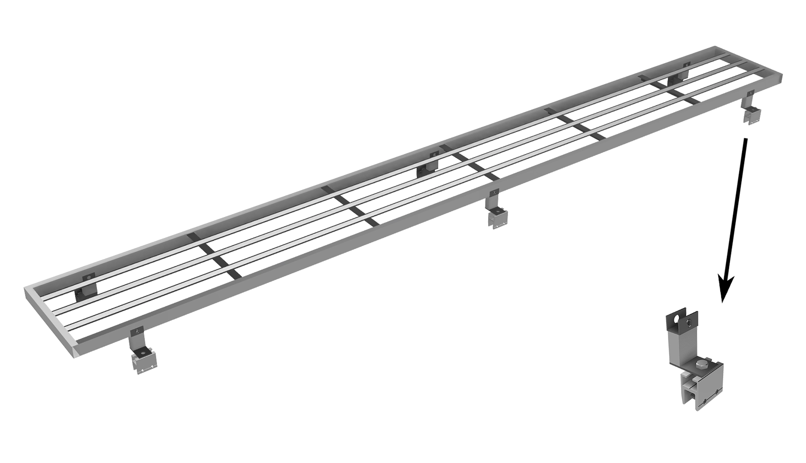 Walkway Standing Seam Roof Fixing